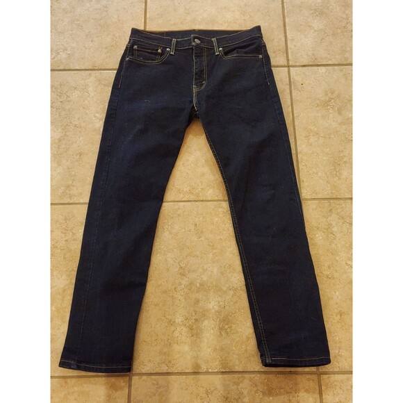 Levis 502 Jeans Men's 33x32 Blue Dark Wash Cotton Red Tag Denim  Jeans - Picture 1 of 5